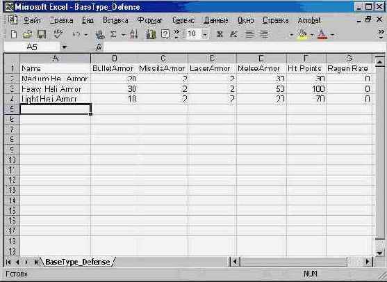 ������ ������ � ����������� ������� Excel